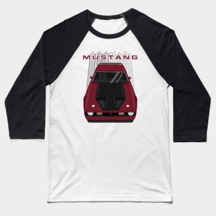 Mustang Mach 1 1971 to 1972 - Maroon Baseball T-Shirt